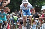 Davide Rebellin bei seiner entscheidenden Attacke w�hrend des Wallonischen Pfeils 2007